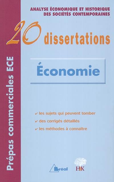 20 dissertations d'analyse économique et historique des sociétés contemporaines
