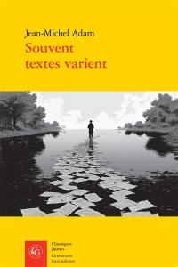 Souvent textes varient : génétique, intertextualité, édition et traduction