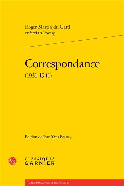 Correspondance (1931-1941) Correspondance (1931-1941)