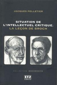 Situation de l'intellectuel critique : la leçon de Broch