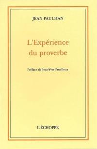 L'Expérience du proverbe