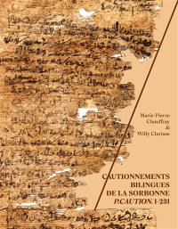 Cautionnements bilingues de la Sorbonne : P.Caution. 1-231