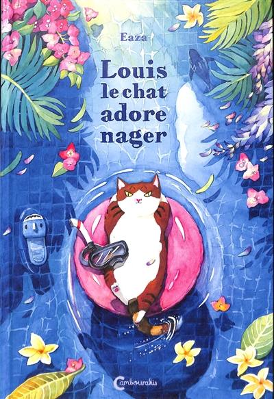 Louis le chat adore nager Louis le chat adore nager