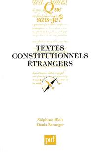 Textes constitutionnels étrangers