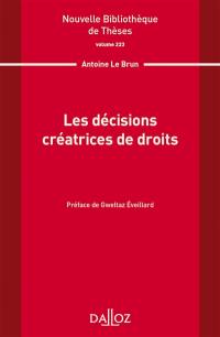 Les décisions créatrices de droits
