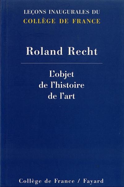 L'objet de l'histoire de l'art
