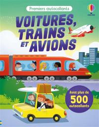 Voitures, trains et avions : Premiers autocollants (volume combiné) : dès 3 ans