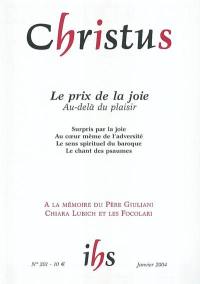Christus, n° 201. Le prix de la joie : au-delà du plaisir