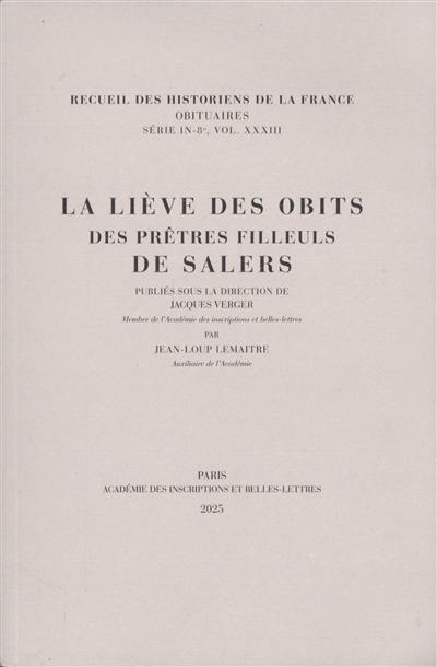 La liève des obits des prêtres filleuls de Salers