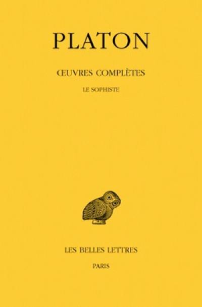 Oeuvres complètes. Vol. 8-3. Le sophiste