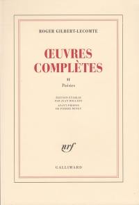 Oeuvres complètes. Vol. 2. Poésies