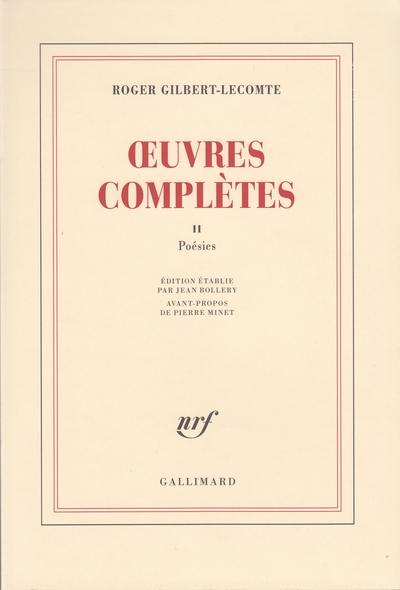 Oeuvres complètes. Vol. 2. Poésies