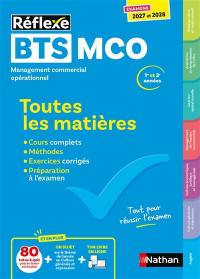 BTS MCO management commercial opérationnel, 1re et 2e années : toutes les matières : examens 2027 et 2028