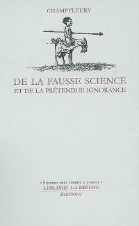 De la fausse science et de la prétendue ignorance