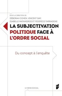 La subjectivation politique face à l'ordre social : du concept à l'enquête