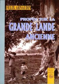 Propos sur la Grande Lande ancienne