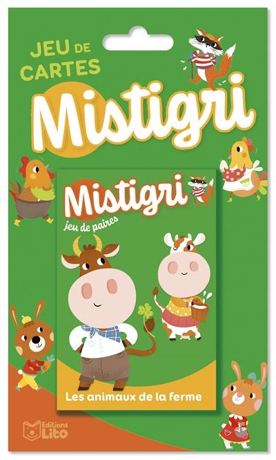 Les animaux de la ferme : jeu de paires