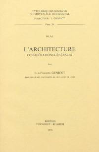 L'architecture : considérations générales
