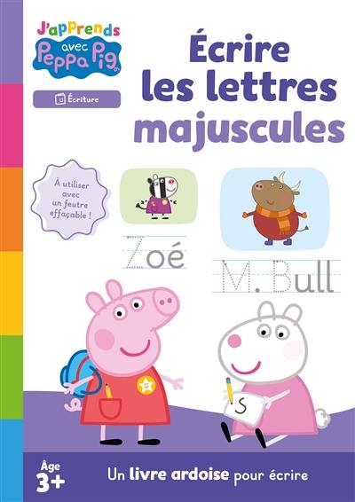 Ecrire les lettres majuscules : un livre ardoise pour écrire : écriture