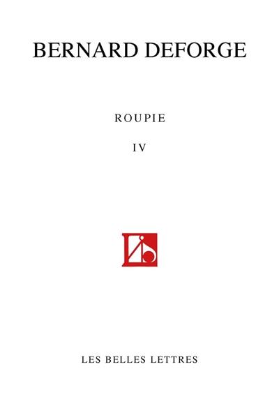 Roupie. Vol. 4. Sonnets 2012-2016