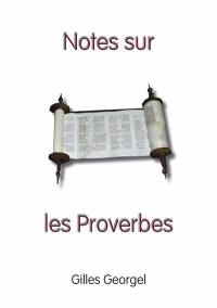 Notes sur les Proverbes Notes sur les Proverbes