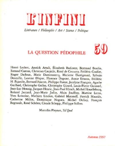 La question pédophile