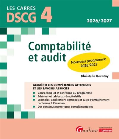 Comptabilité et audit, DSCG 4 : nouveau programme 2026-2027
