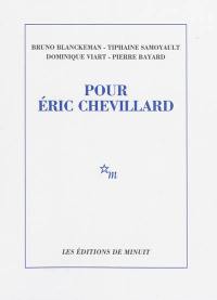 Pour Eric Chevillard