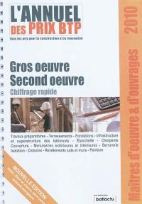 Gros oeuvre, second oeuvre : chiffrage rapide