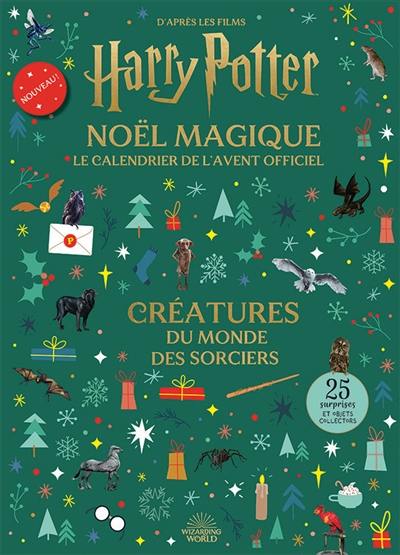 Harry Potter, Noël magique, le calendrier de l'Avent officiel : créatures du monde des sorciers : 25 surprises et objets collector Harry Potter, Noël magique, le calendrier de l'Avent officiel : créatures du monde des sorciers : 25 surprises et objets collector