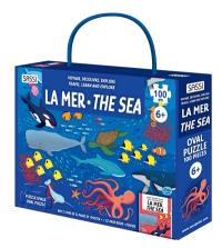 Voyage, découvre, explore. La mer : puzzle ovale : avec un livre de 32 pages et 1 poster. The sea : oval puzzle : 32 page book + poster