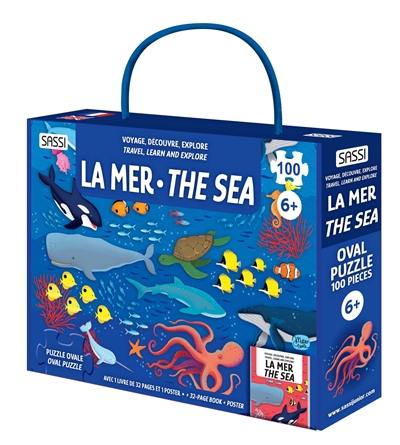 Voyage, découvre, explore : travel, learn and explore. La mer : puzzle ovale. The sea : oval puzzle