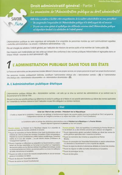 Droit administratif général. Vol. 1. La soumission de l'Administration publique au droit administratif Droit administratif général. Vol. 1. La soumission de l'Administration publique au droit administratif