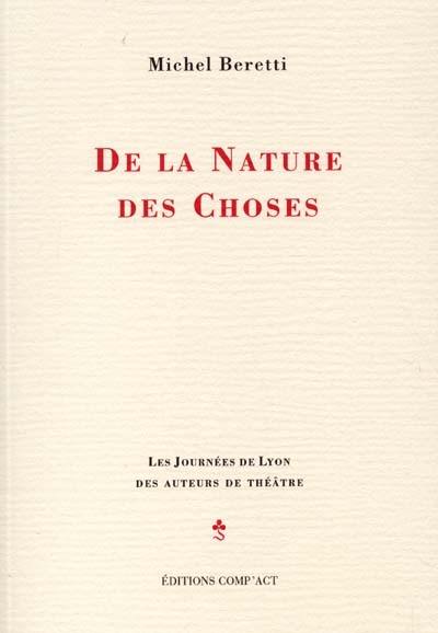 De la nature des choses De la nature des choses
