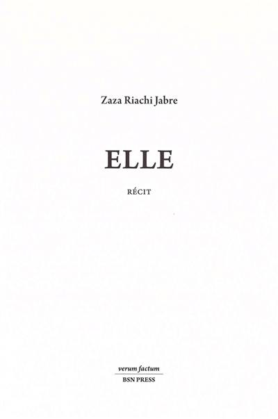 Elle : récit