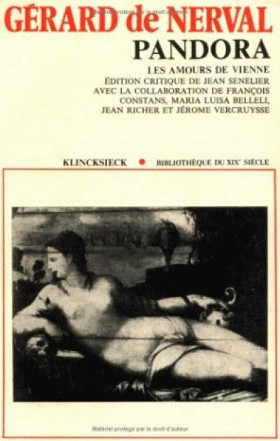 Pandora, les amours de Vienne Pandora, les amours de Vienne