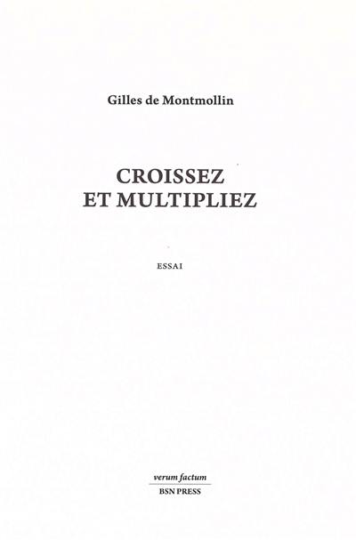 Croissez et multipliez : essai