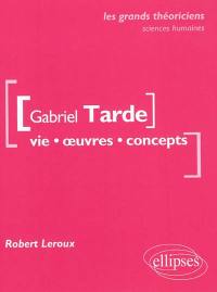 Gabriel Tarde : vie, œuvres, concepts Gabriel Tarde : vie, œuvres, concepts