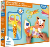 Je découpe et je crée : 8 animaux. Cutting and creating : 8 animals. Recorto y creo : 8 animales
