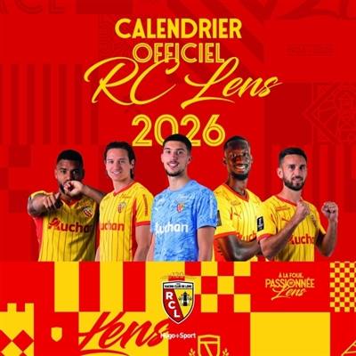 Calendrier mural RC Lens 2026
