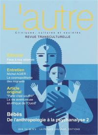 Autre (L'), n° 60. Bébés : de l'anthropologie à la psychanalyse (2)
