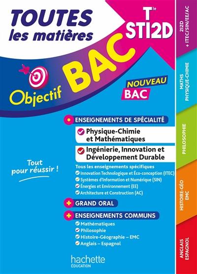 Toutes les matières terminale STI2D : nouveau bac