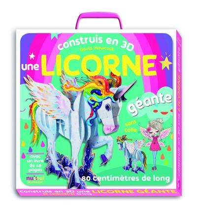 Construis en 3D une licorne géante
