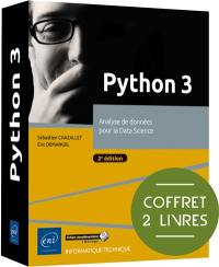 Python 3 : analyse de données pour la data science : coffret 2 livres
