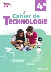 Cahier de technologie 4e : nouveau programme 2025