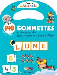 Les petits héros : 140 gommettes pour apprendre les lettres et les chiffres