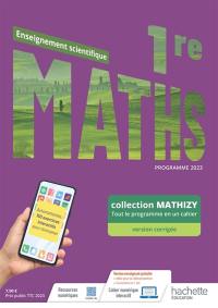 Maths 1re enseignement scientifique : programme 2023