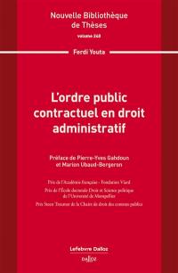 L'ordre public contractuel en droit administratif