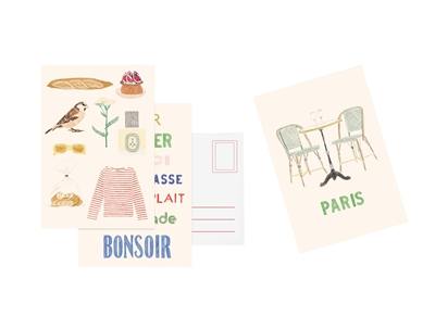 Set cartes postales Paris
