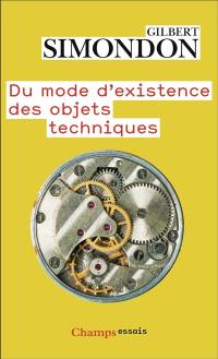 Du mode d'existence des objets techniques